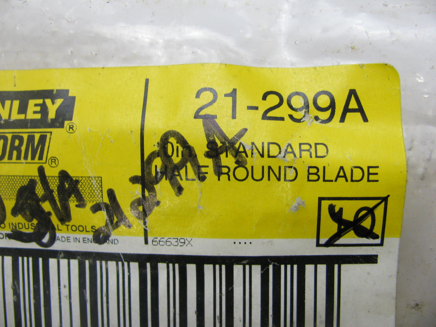 (5 Pack) Stanley 21-299A Half Round Regular Cut Replacement Blade 10'' Blade