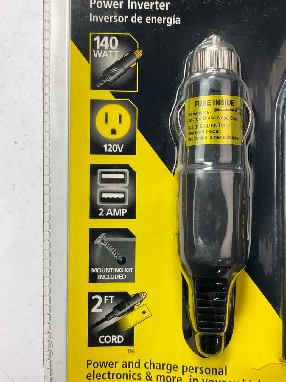 Stanley FatMax 140-Watt 12V Power Inverter With Dual USB Ports 140W