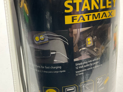 Stanley FatMax 140-Watt 12V Power Inverter With Dual USB Ports 140W