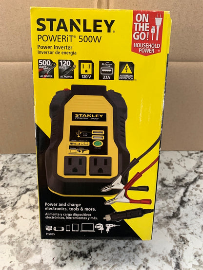 NEW IN BOX - Stanley PI500S 500 Watt Power Inverter 500W