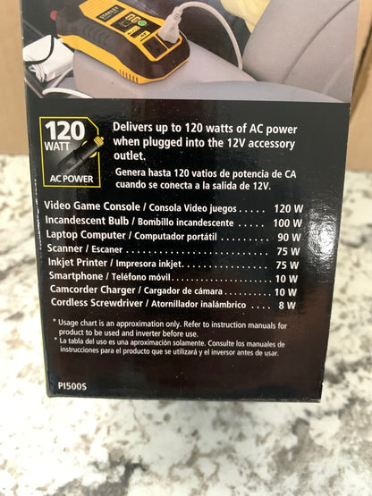 NEW IN BOX - Stanley PI500S 500 Watt Power Inverter 500W