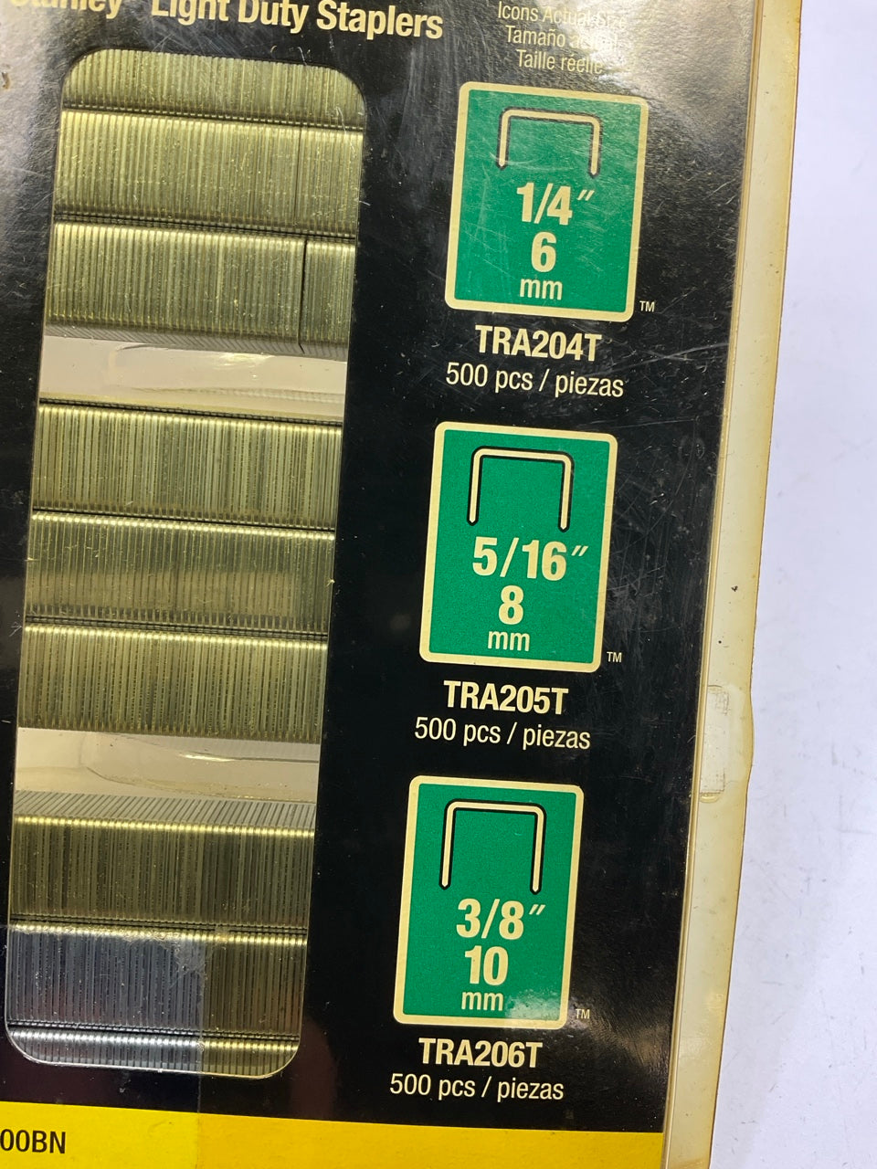 Stanley TRA200BN Light-Duty Staple Assortment - 1,500 Ct - For Arrow JT21, T27