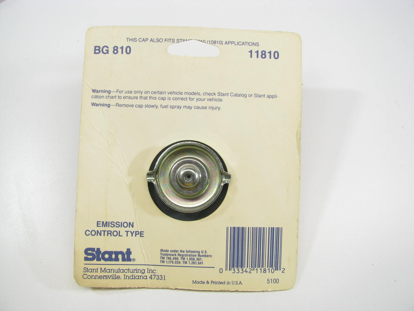 Stant 11810 Fuel Tank Filler Gas Cap - Non-Locking