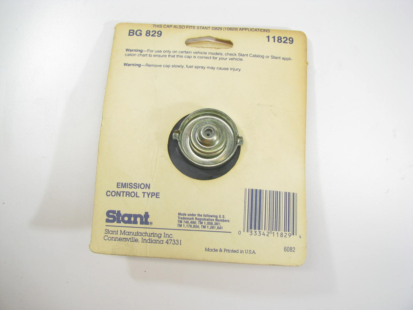 Stant 11829 Fuel Tank Filler Gas Cap - Non-Locking