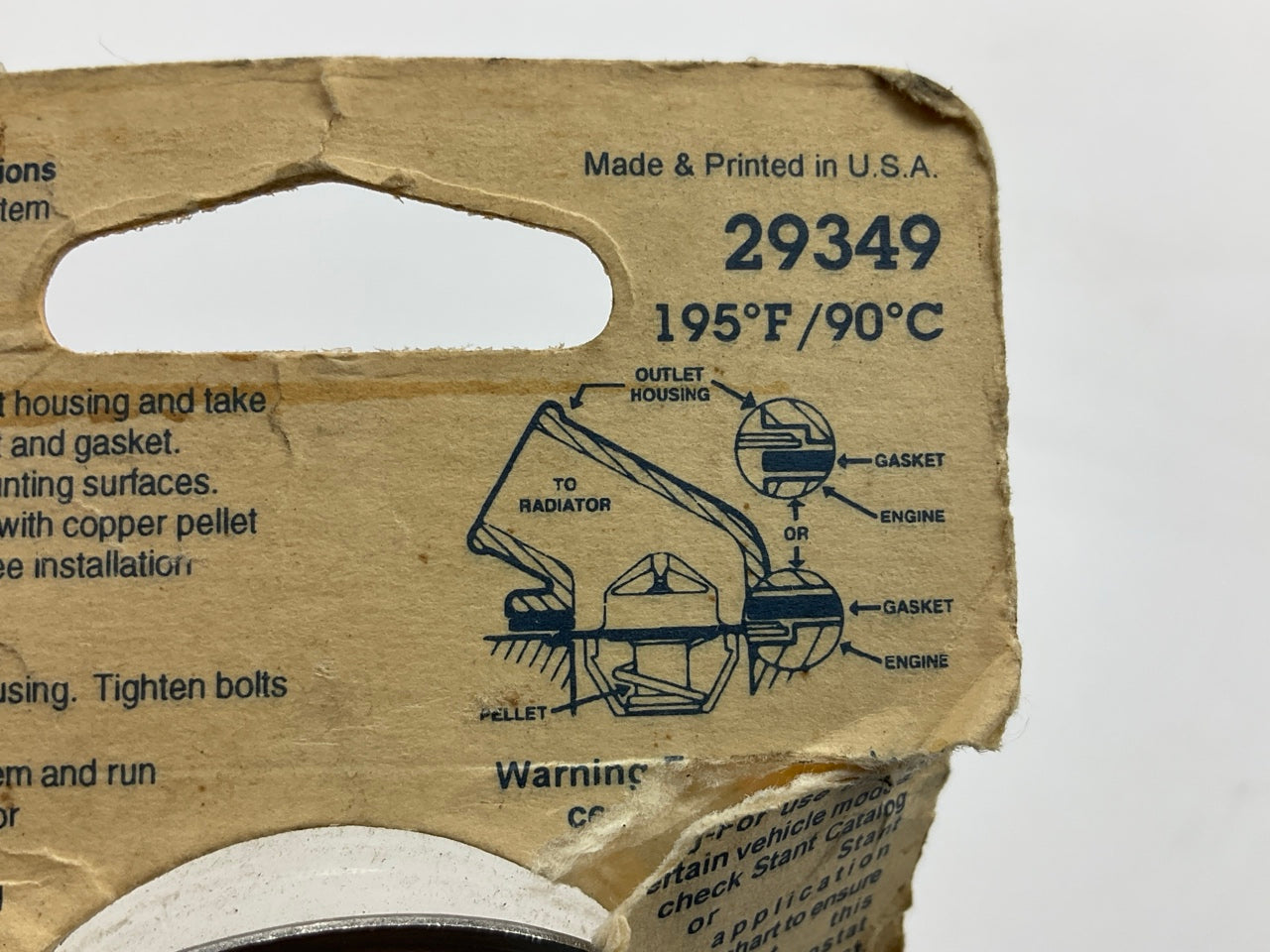 Stant 29349 OE Type Engine Coolant Thermostat - 195 Degree