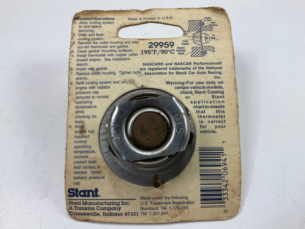 Stant 29959 Engine Coolant Thermostat 195 Degree