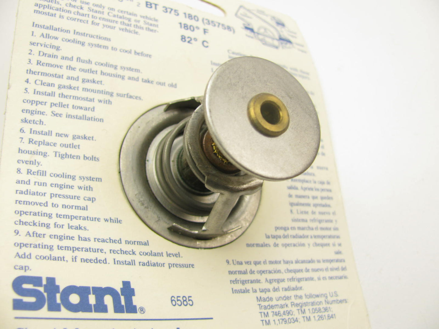 Stant 35758 Engine Coolant Thermostat - 180 Degree