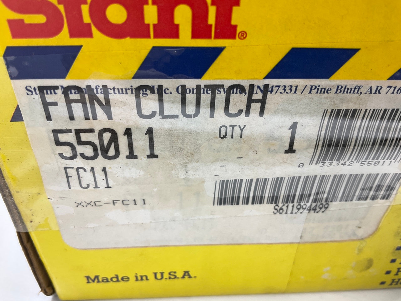 Stant 55011 Engine Cooling Fan Clutch Standard Or Reverse Rotation Non-thermal