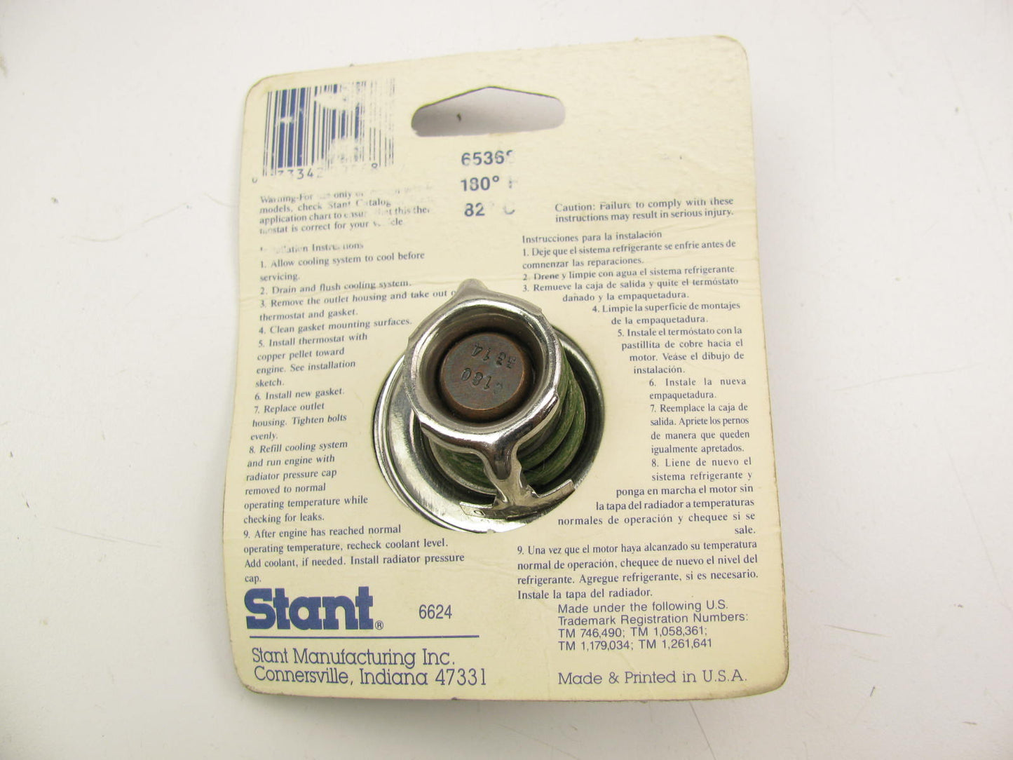 Stant 65368 Engine Coolant Thermostat - 180 Degree