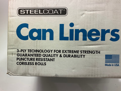 FG-P9934-44 Can Liner - 55-60 Gallon HD Clear Trash Bags 1.5 Mil, 100 Bags Total