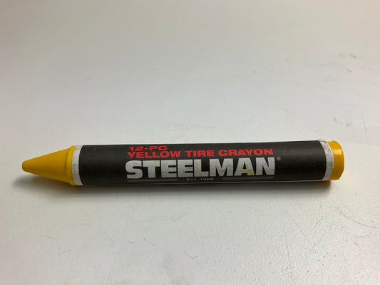 Steelman Yellow Tire Glass Automotive Marking Crayons, Box Of 12