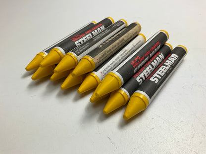 Steelman Yellow Tire Glass Automotive Marking Crayons, Box Of 12