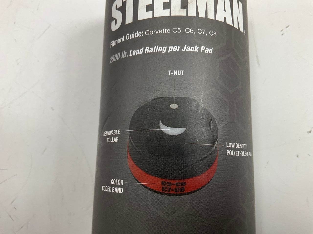 Steelman 60993 4-Piece Jack Pad Riser Set For C5 C6 7 C8 Corvette