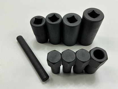 Steelman 75032 9-Piece Hubcap And Wheel Lock Removal Socket Tool Kit