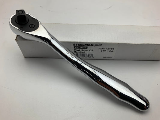 Steelman 78185 72-Tooth 3/8-inch Drive Low Profile Ratchet, Thin Head