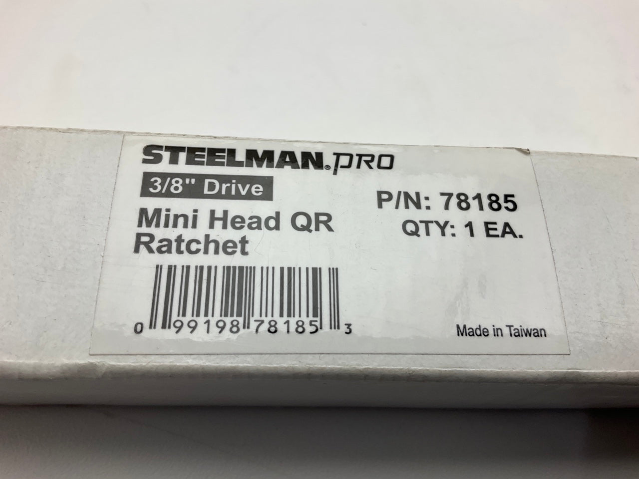Steelman 78185 72-Tooth 3/8-inch Drive Low Profile Ratchet, Thin Head