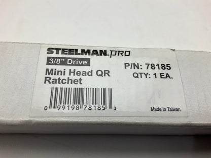 Steelman 78185 72-Tooth 3/8-inch Drive Low Profile Ratchet, Thin Head