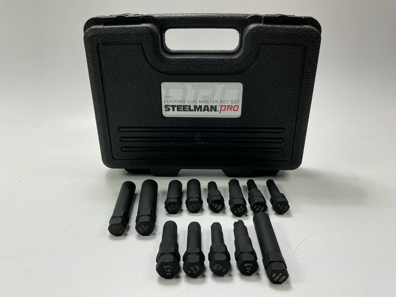 INCOMPLETE Steelman Locking Lug Nut Master Set Wheel Lock Key Removal Tool Kit