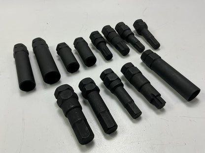 INCOMPLETE Steelman Locking Lug Nut Master Set Wheel Lock Key Removal Tool Kit