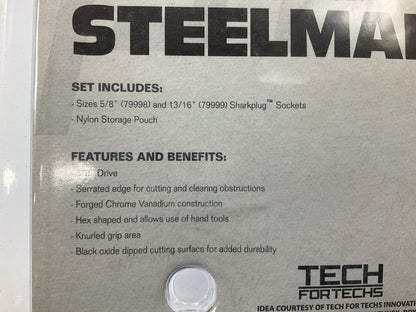 STEELMAN PRO 79996 2-Piece 3/8-Inch Drive Spark Plug Socket Set, 5/8'' And 13/16''