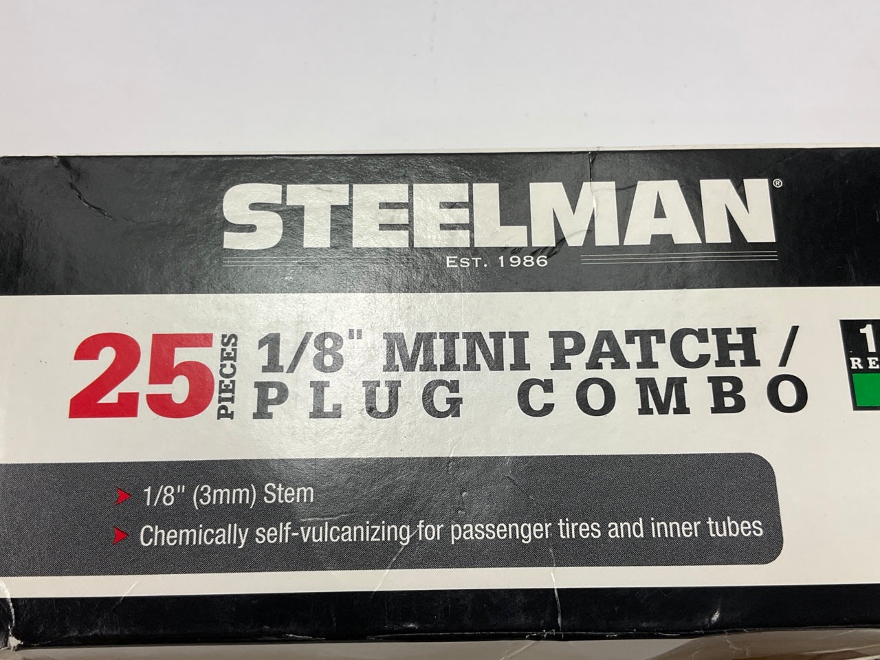 Steelman JSG381 1/8 In. Tire Repair Patch/Plug Combo, Box Of 25