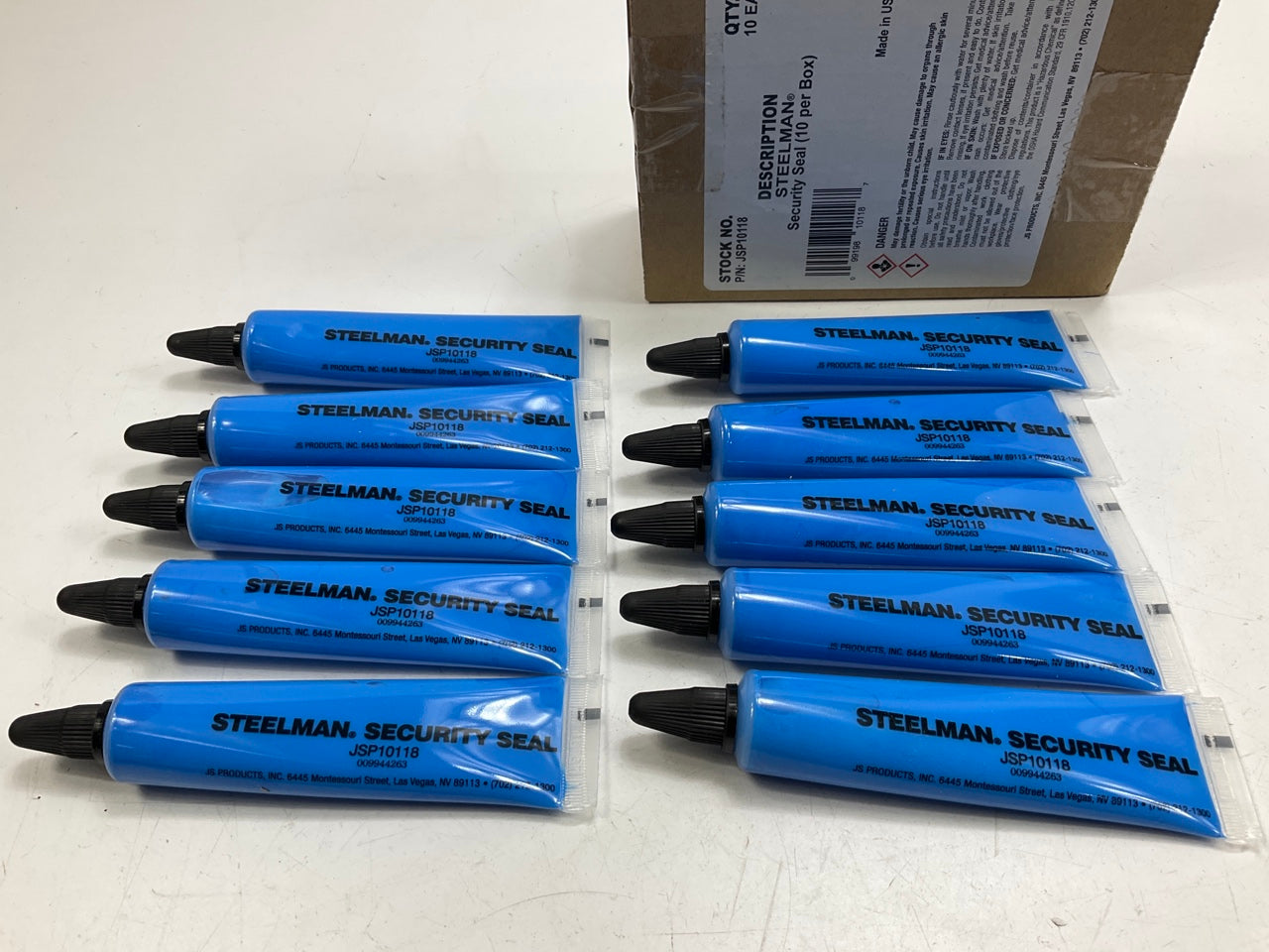 Box Of 10 - Steelman JSP10118 Bolt & Screw Security Automotive Sealant 1 Oz Tube