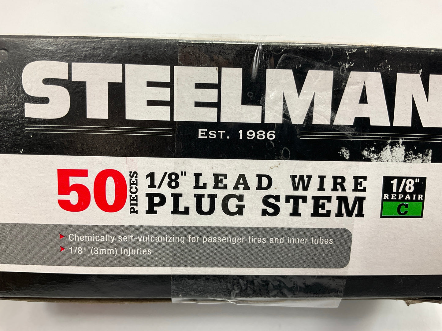 Box Of 50 Plugs, Steelman JSPG6 1/8-Inch Tire Repair Pull Through Plug With Lead