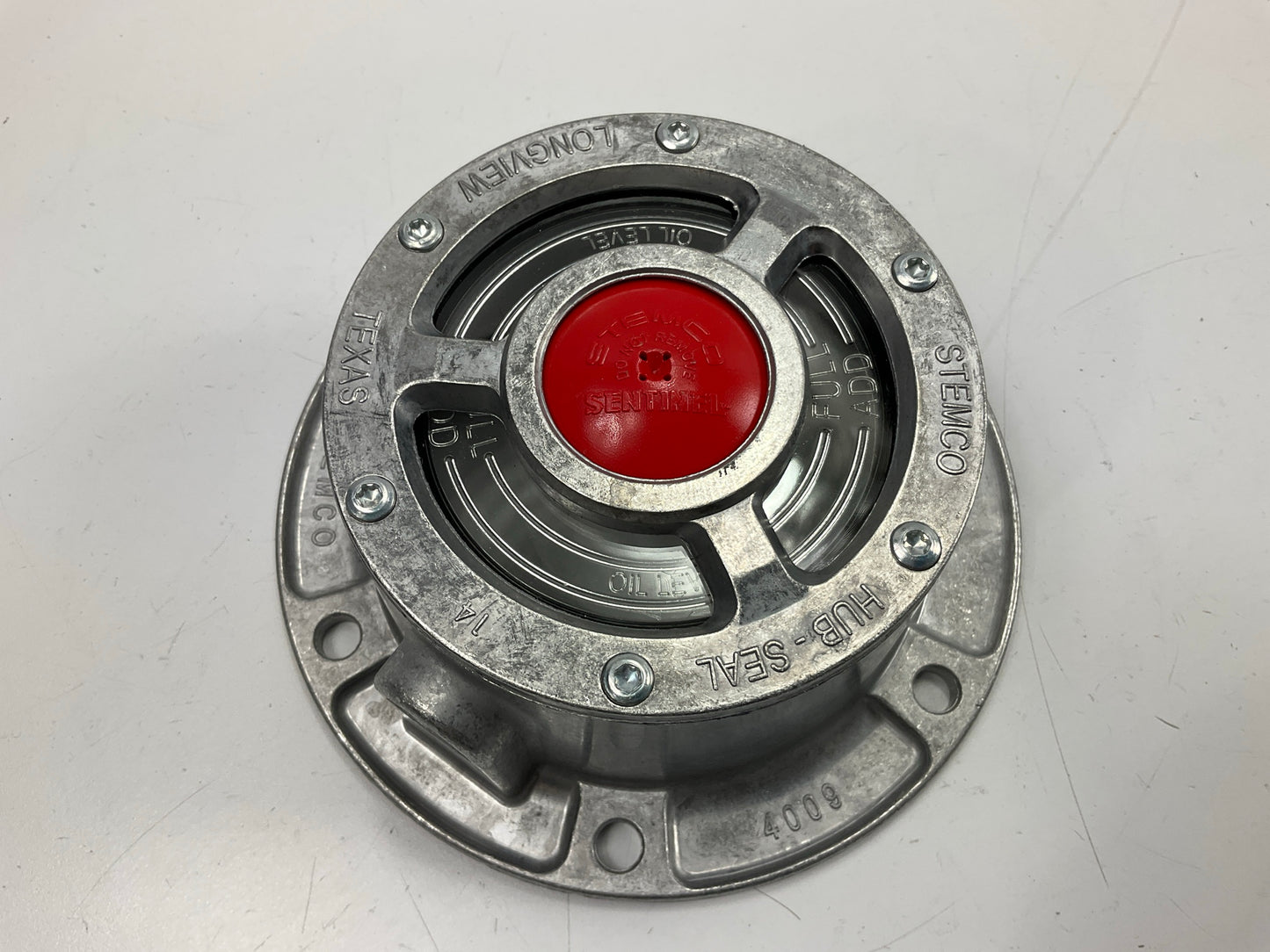 Stemco 348-4009 Heavy Duty Hubcap Hub Cap, 5-1/8'' Bolt Circle, 5/16'' Bolt Size