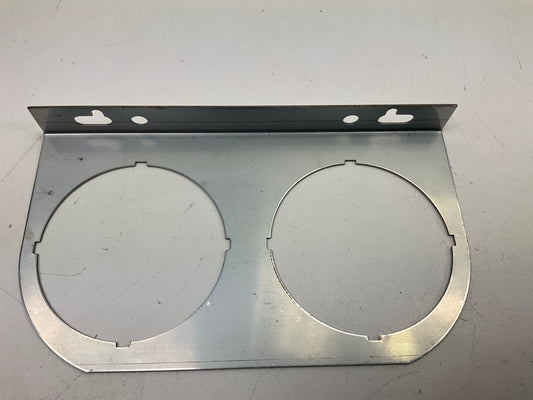 Stewart Warner 814143-F Chrome 2-Hole Gauge Mounting Panel Bezel -  2-1/16''