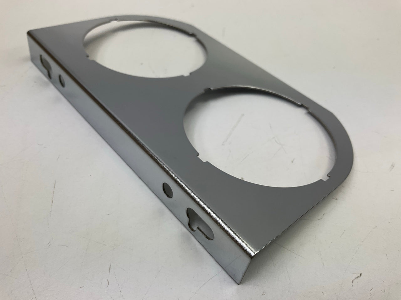 Stewart Warner 814143-F Chrome 2-Hole Gauge Mounting Panel Bezel -  2-1/16''