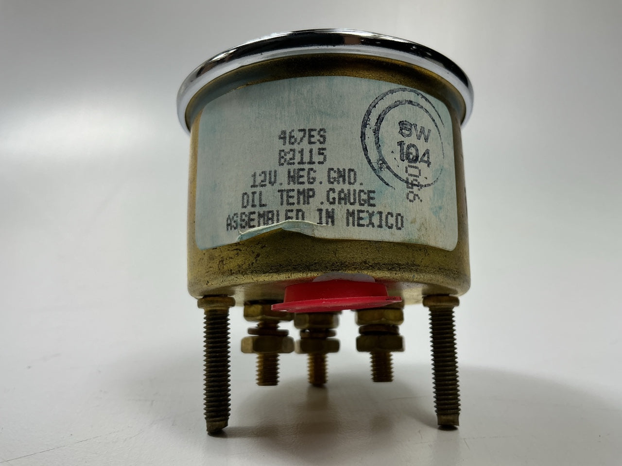 Dent Ding On The Bezel - Stewart-warner Electrical Oil Temperature Gauge 2-1/16''