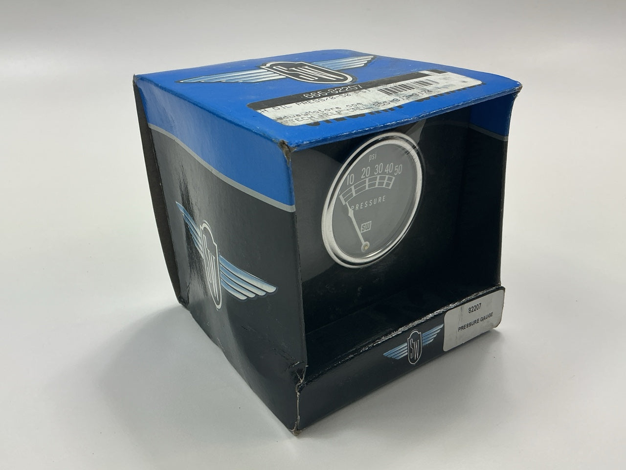 Stewart Warner 82207 2-1/16'' Oil Pressure Gauge, Mechanical, 0-50 PSI