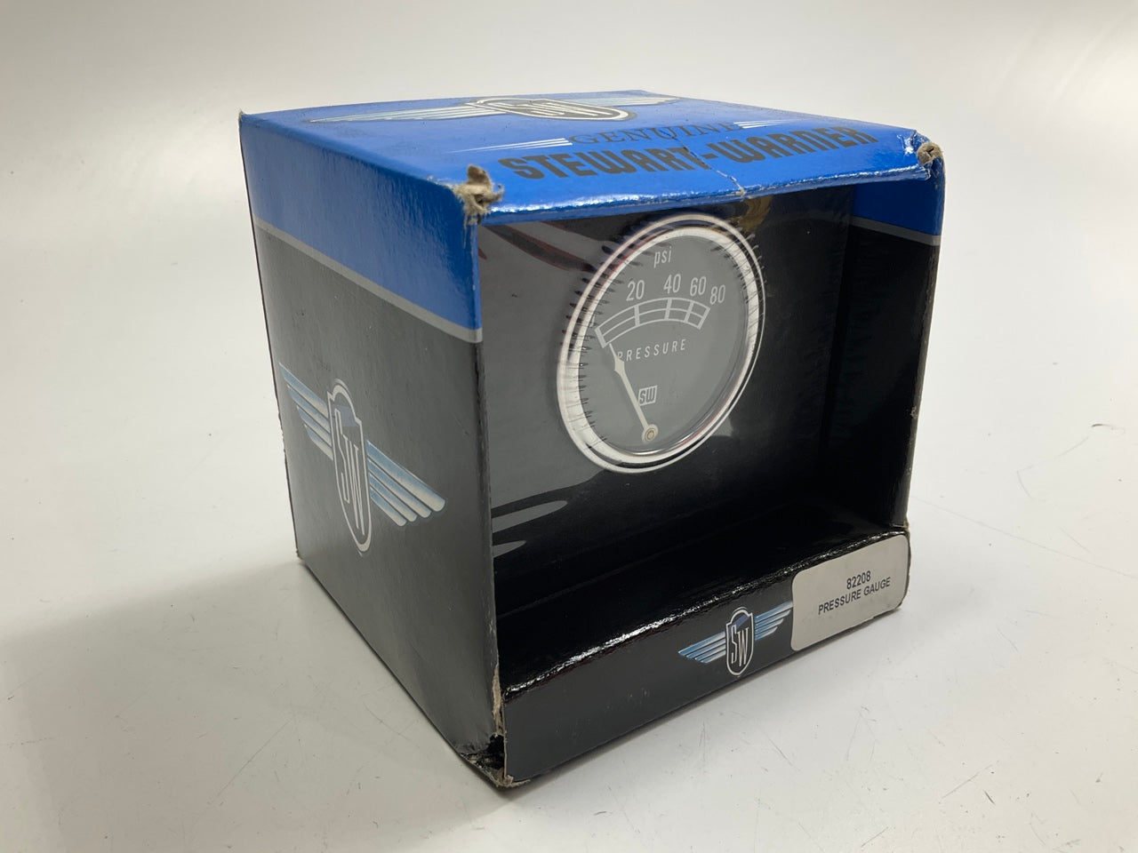 Stewart Warner 82208 Mechanical Oil Pressure Gauge 2-1/16'', 0 To 80 Psi