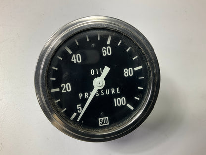 Stewart Warner 82406 Mechanical Oil Pressure Gauge 2 5/8'' 0-100 PSI