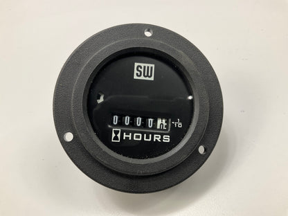 Stewart-warner SW83501 2 Screw Mount 10-50 VDC Hourmeter, 2-1/16'' Diameter
