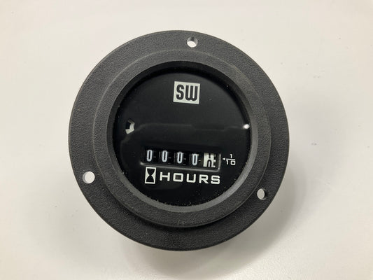 Stewart-warner SW83501 2 Screw Mount 10-50 VDC Hourmeter, 2-1/16'' Diameter