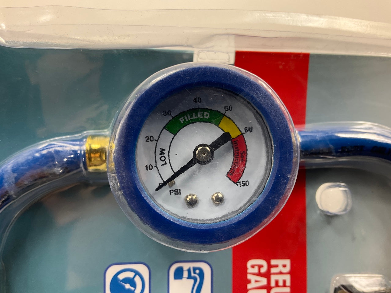 EZ Chill EZC110 Auto A/C Recharge Kit With Reusable 134 A/C Gauge And Hose