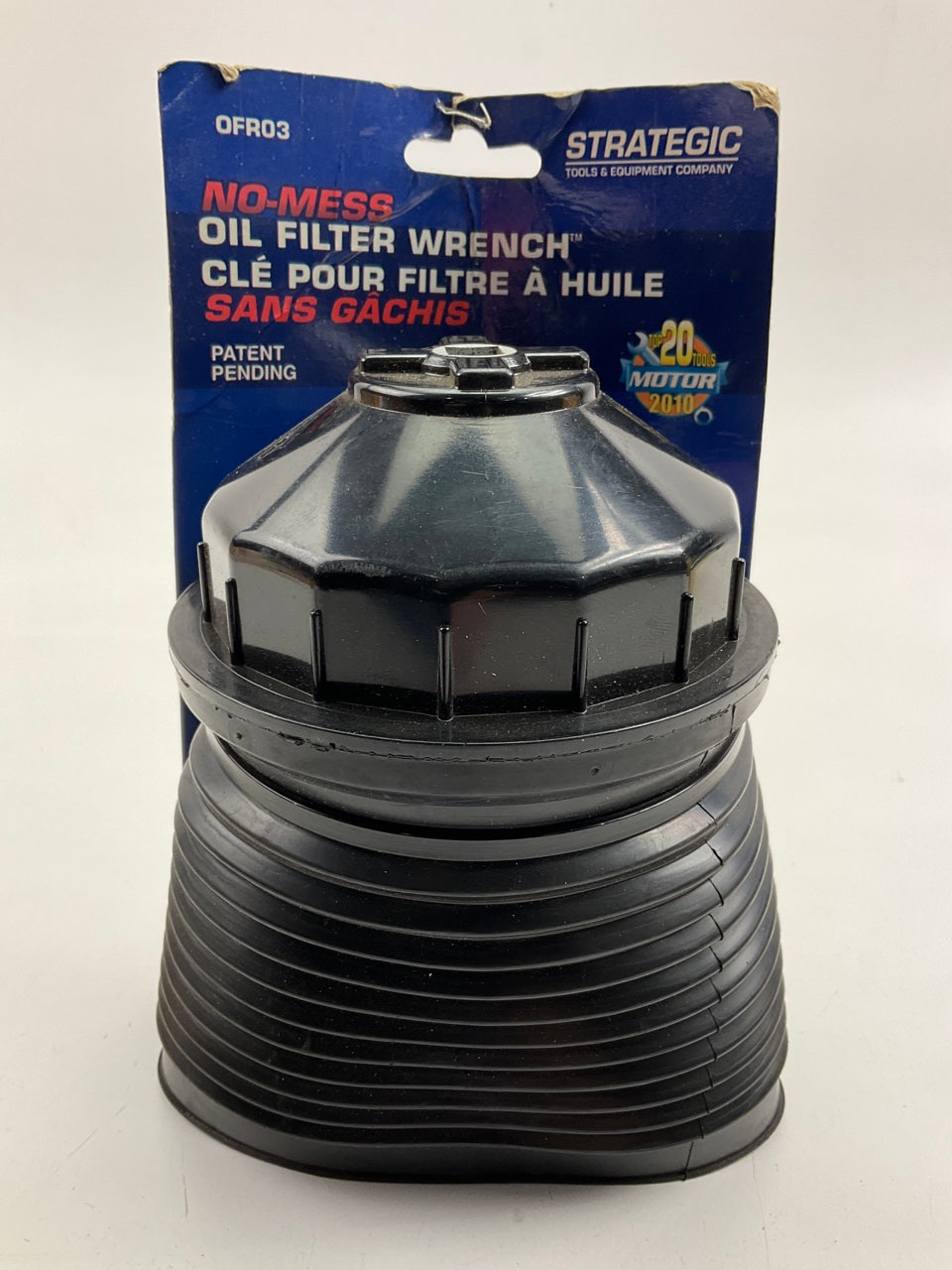 Strategic Tools OFR03 Large Oil Filter Wrench Removal Tool Spill Boot
