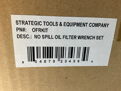 Strategic Tools OFR02 No-mess Oil Filter Wrench Kit: Small, Medium & Large Size
