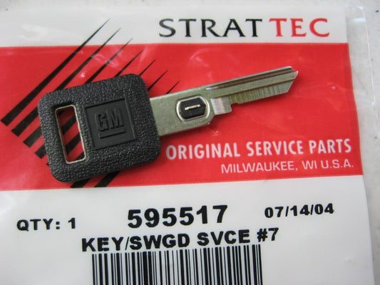 Strattec 595517 (OEM For GM) Single-sided #7 VATS Key B62-P7