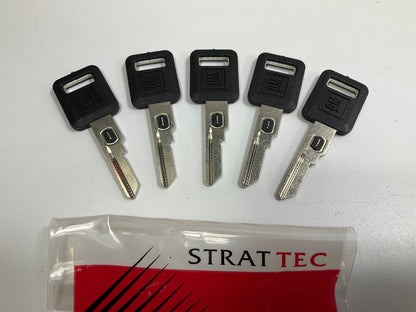 (5) PACK - NEW OEM 595524 STRATTEC Single Sided, VATS # 14 Ignition Key Blanks