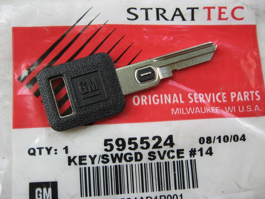 NEW - OEM 595524 STRATTEC Single Sided, VATS # 14 Ignition Key Blank