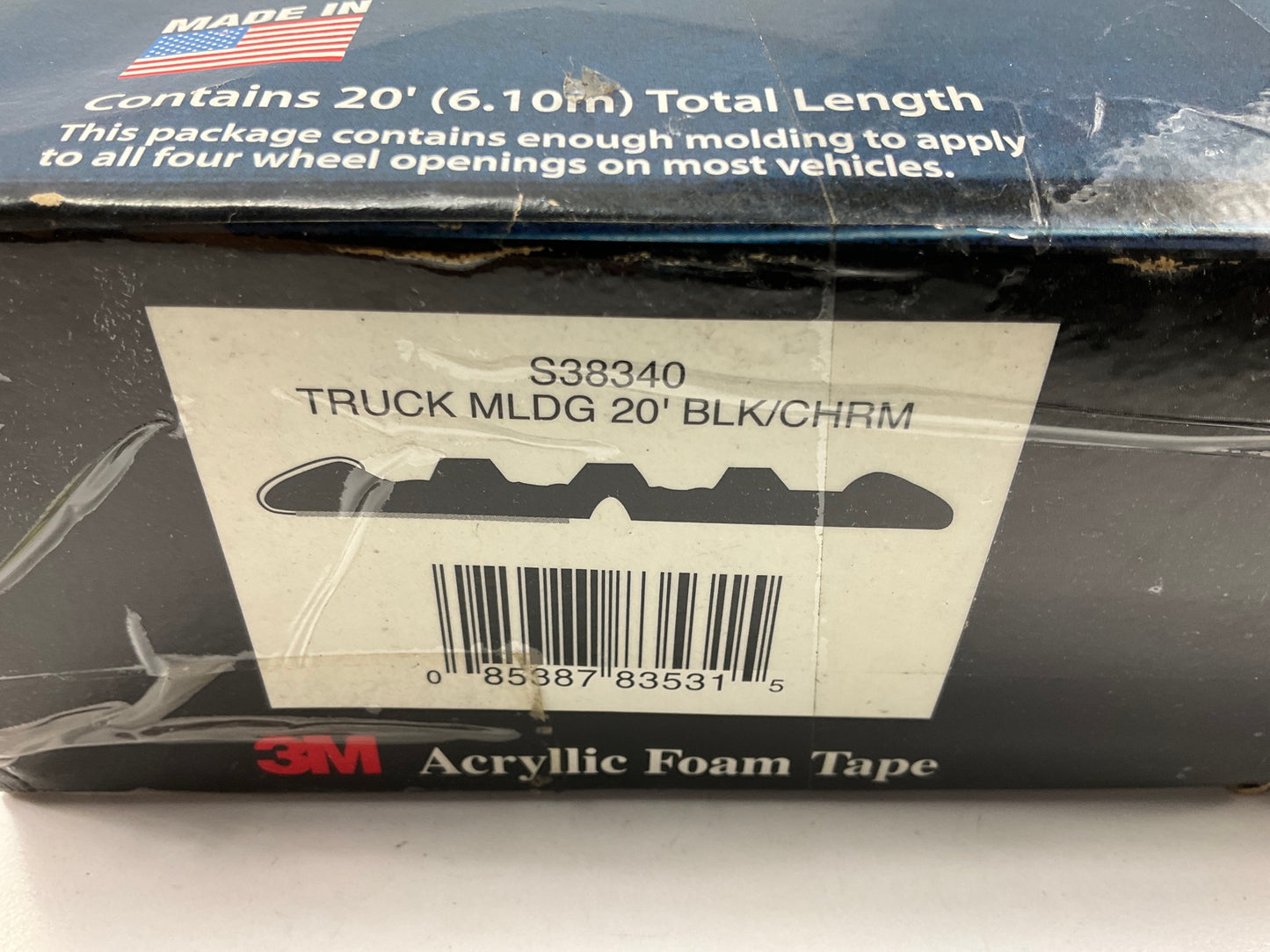 Style Guard S38340 Universal Truck Side Molding - 20 Feet Moulding Strip