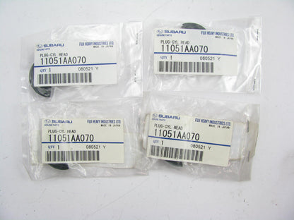 (4) New Genuine Camshaft Cam Plug Half Moon 11051AA070 OEM For Subaru