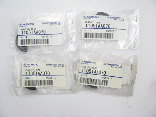 (4) New Genuine Camshaft Cam Plug Half Moon 11051AA070 OEM For Subaru