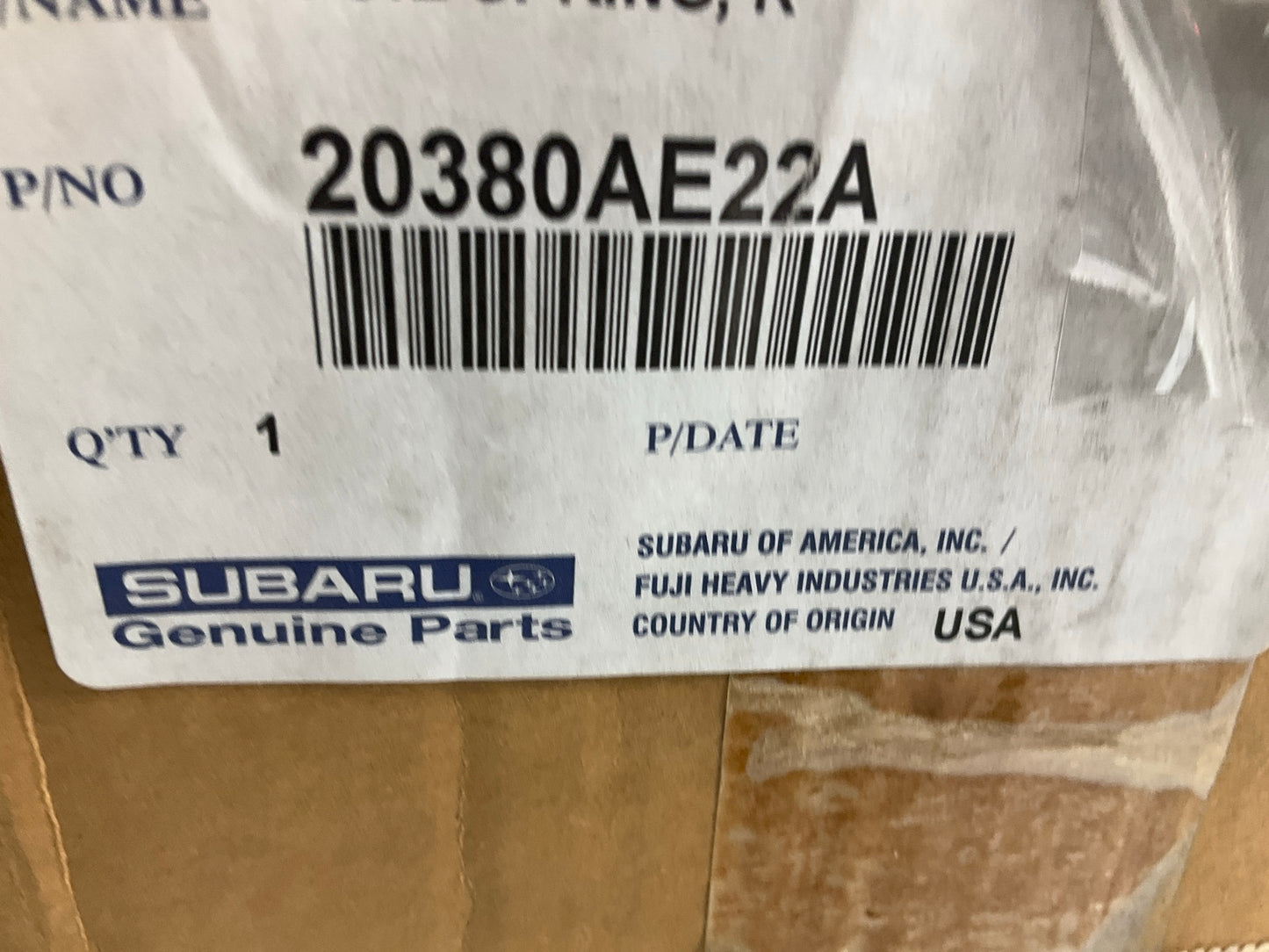 (2) NEW GENUINE OEM For Subaru 20380-AE22A Rear Coil Springs - 2000-2004 Legacy