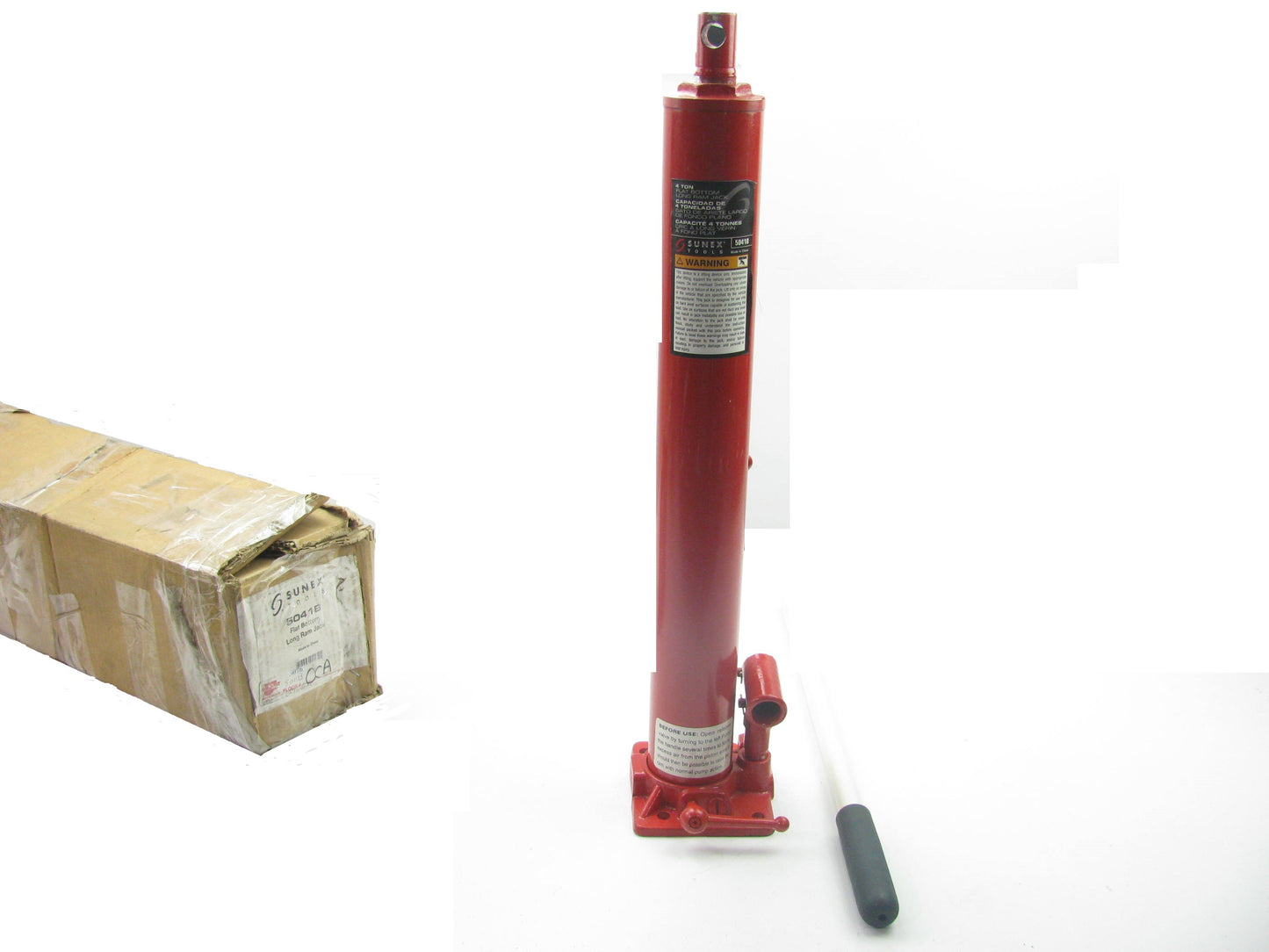 Sunex  5041B Hydraulic 4 Ton Heavy Duty Flat Bottom Jack For Engine Hoists
