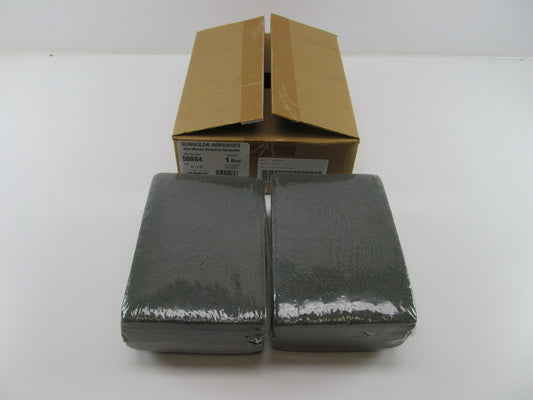 (20) Sungold 59984 Grey Scuff Pads 6''x9'', Non-woven Abrashive Hand Sanding Pads