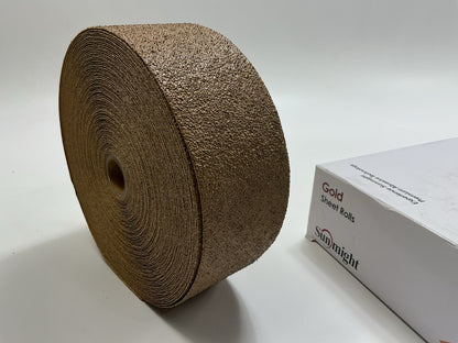 Sunmight 22203 Gold 2-3/4'' X 25 Yard PSA 40 Grit Sanding Sheet Roll