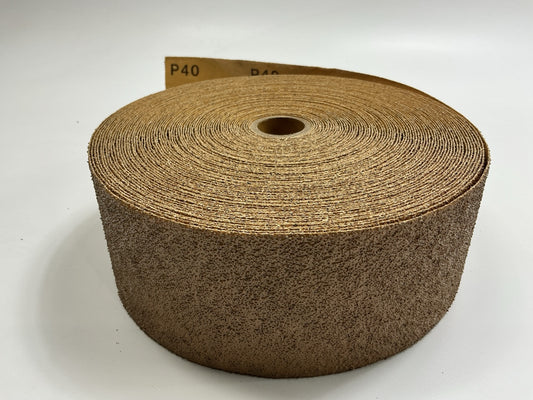 Sunmight 22203 Gold 2-3/4'' X 25 Yard PSA 40 Grit Sanding Sheet Roll